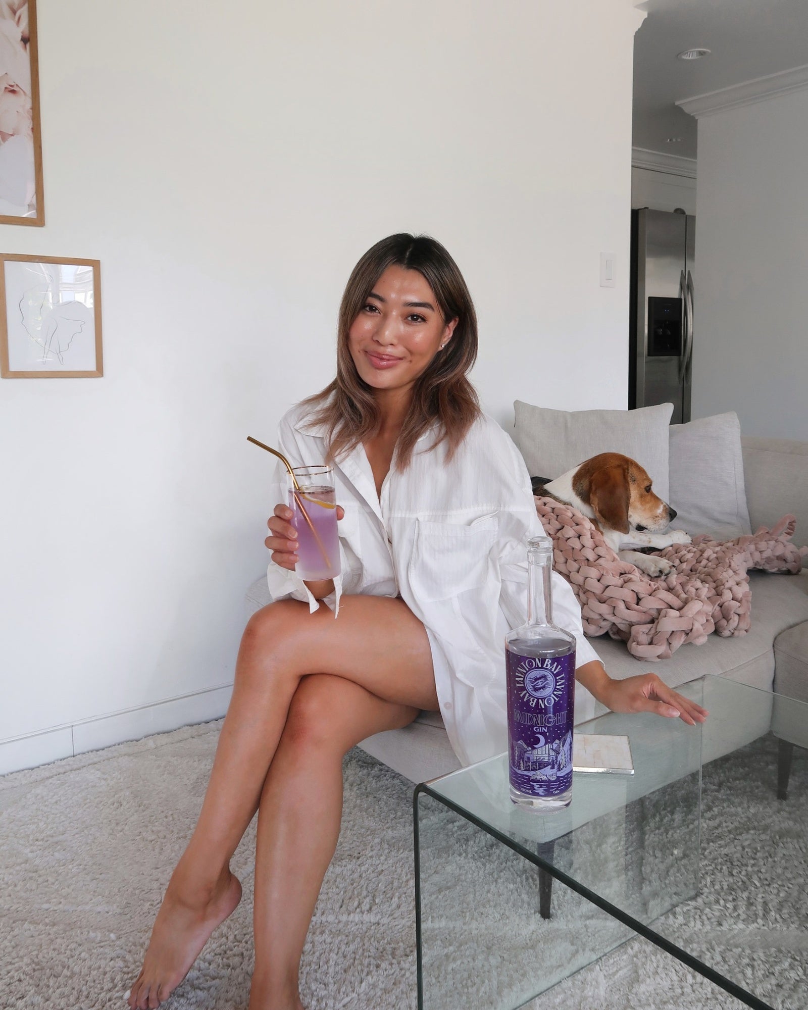 Lavender and Lemon Gin and Soda